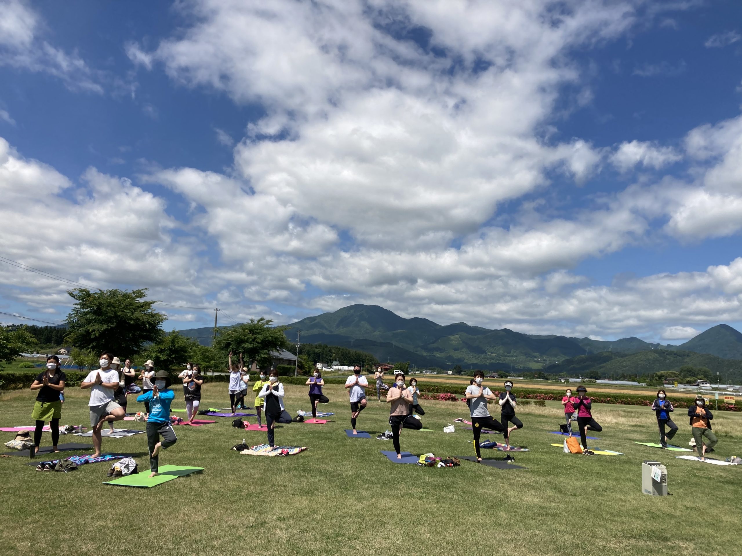 青空ヨガイベントレポート メディカルフィットネスジム ウェルベース矢巾