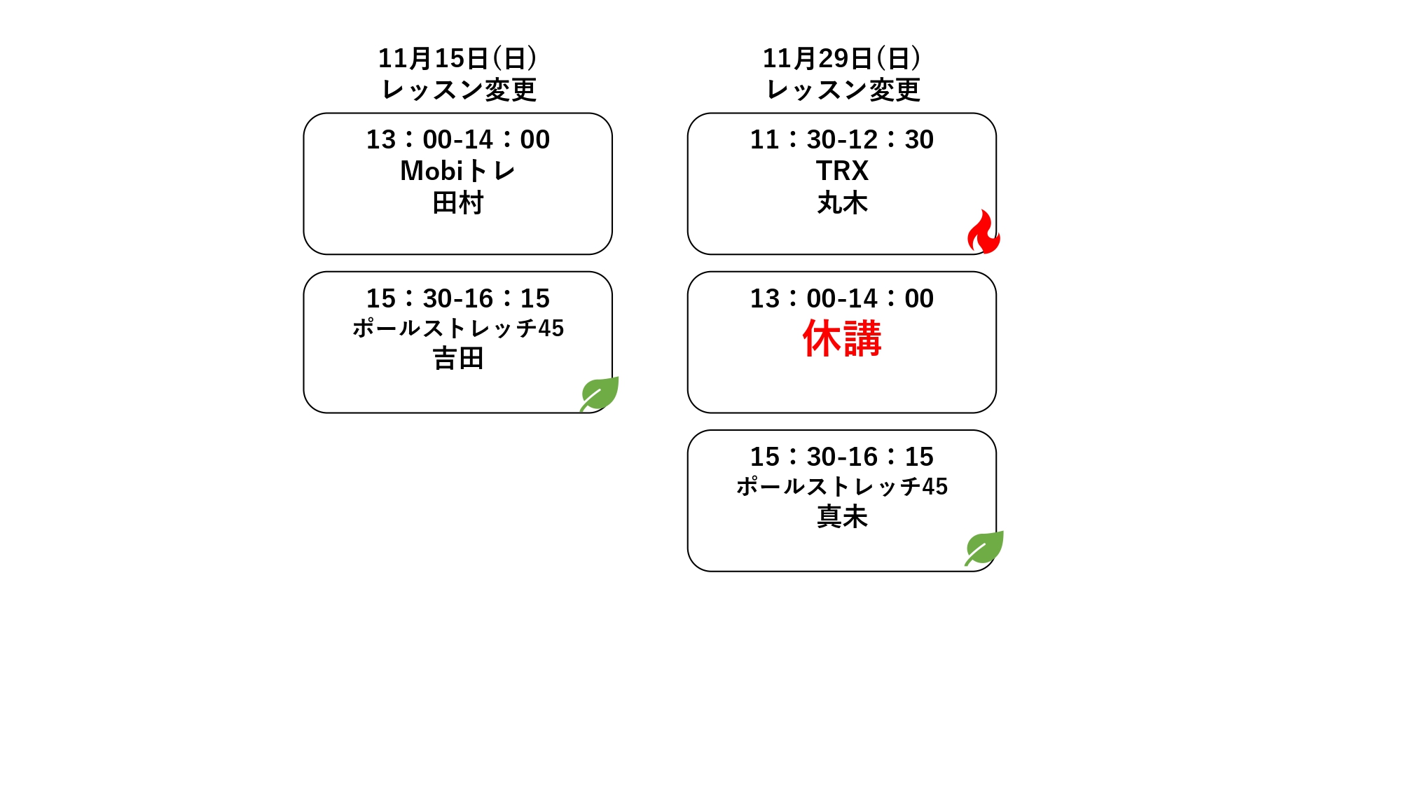 メディカルフィットネスウェルベース矢巾の11月代行(改定)